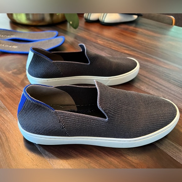 Rothy's The Sneaker Women’s Size 9.5US Steel Grey Slip On Knit Shoes - Picture 2 of 8